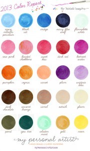 2012-2013 wedding color trends