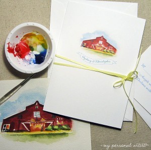 barn wedding invitations