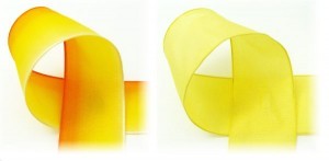 Yellow and gold ribbon