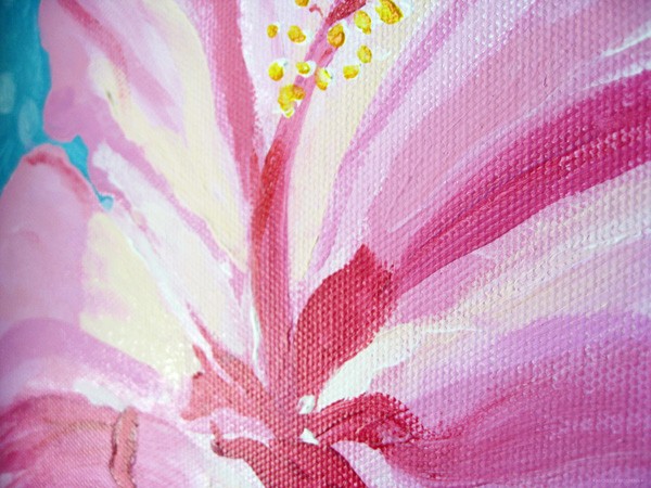 Original art painting flower painting by fine artist Michelle Mospens.