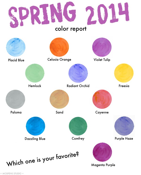 Spring color report 2014 / Mospens Studio