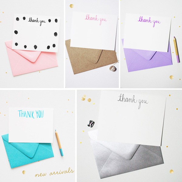 Chic and Unique Thank You Cards | Mospens Studio
