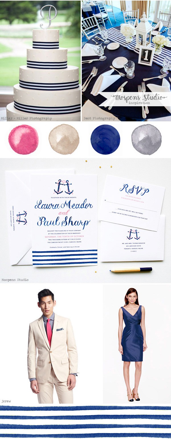 Nautical wedding ideas | Mospens Studio