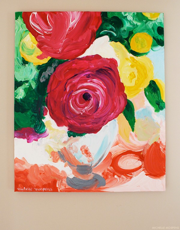 Michelle Mospens fine art rose painting