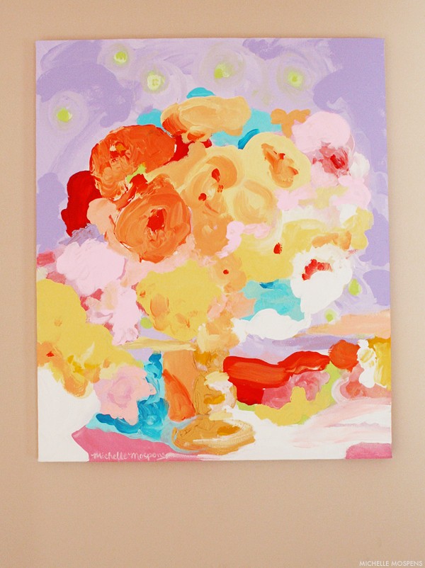 Michelle Mospens fine art abstract floral painting