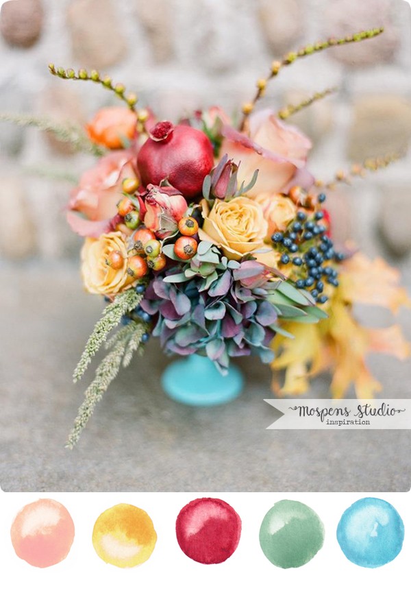 Fall wedding color inspiration and ideas | www.mospensstudio.com