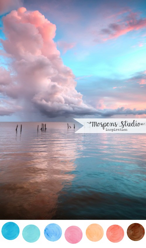 Beach Wedding Color Palette Mospens Studio