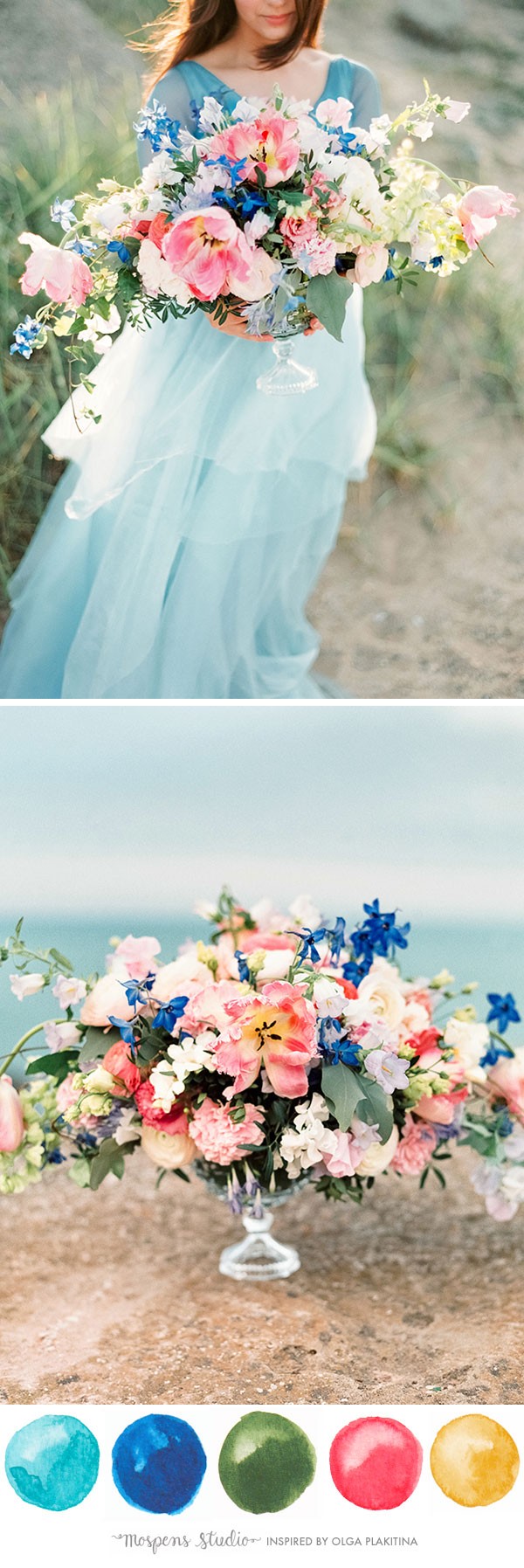 One of THE most beautiful Wedding Color Palettes I have ever seen! - www.mospensstudio.com