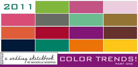 2011 Wedding Color Trends ~ Part One