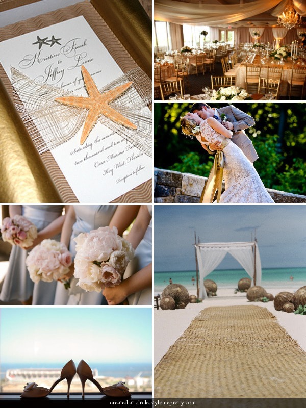 Beach Wedding Inspiration Board + Ideas