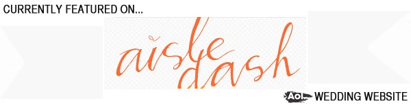 Our Save the Dates FEATURED on AOL’s AISLE DASH