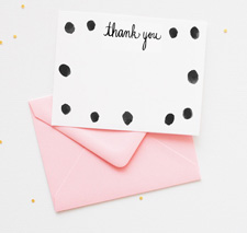 thank-you-card-black-polka-dots
