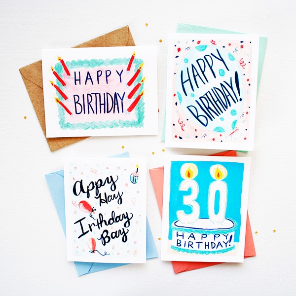 Birthday Card Love: Birthday Cake, Birthday Balloons, and more!
