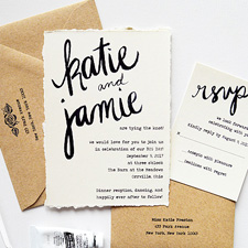 Very unique wedding invitations designed by Michelle Mospens. Find unique wedding invitations