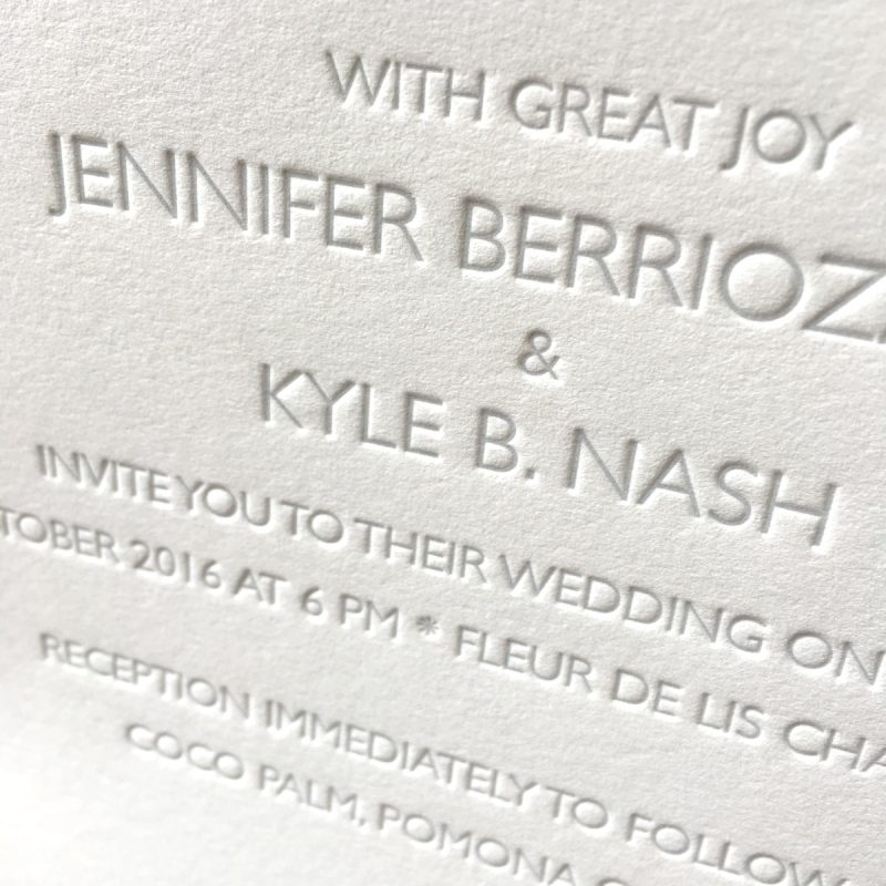 Letterpress Wedding Invitations | Mospens Studio