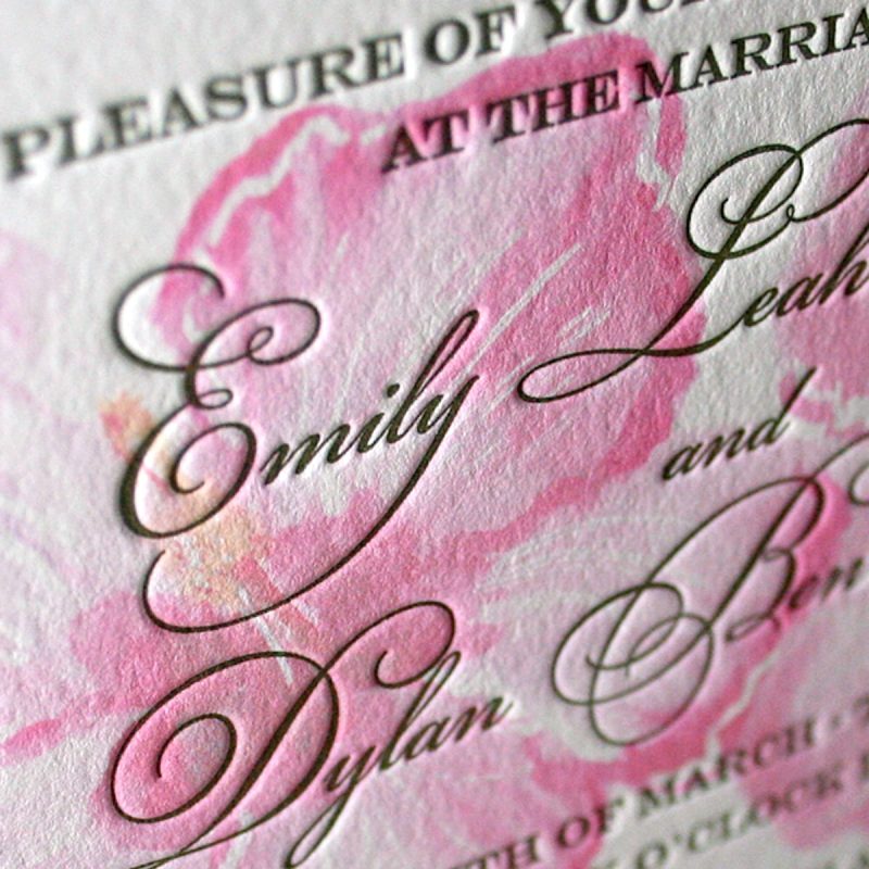 Letterpress Wedding Invitaitons | Mospens Studio