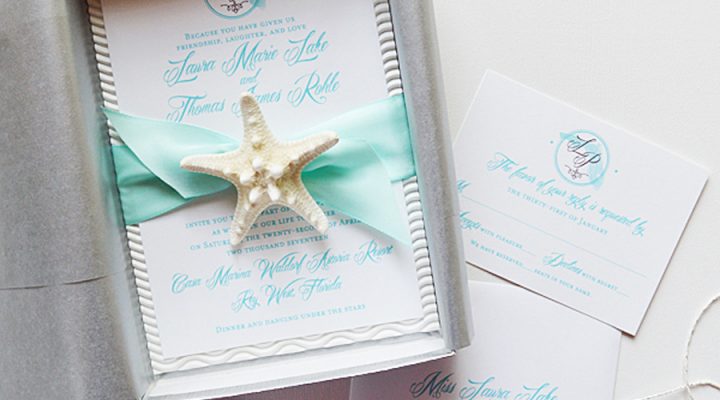 Starfish Wedding Invitations Archives Custom Watercolor Wedding