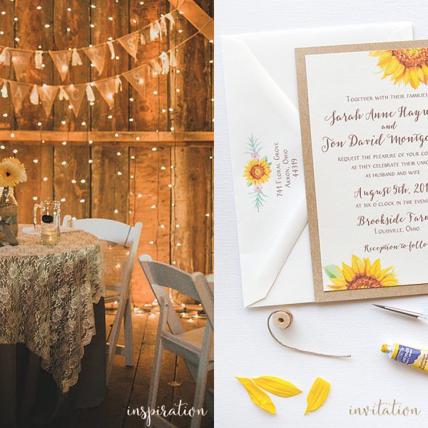 Rustic Sunflower Wedding Inspiration