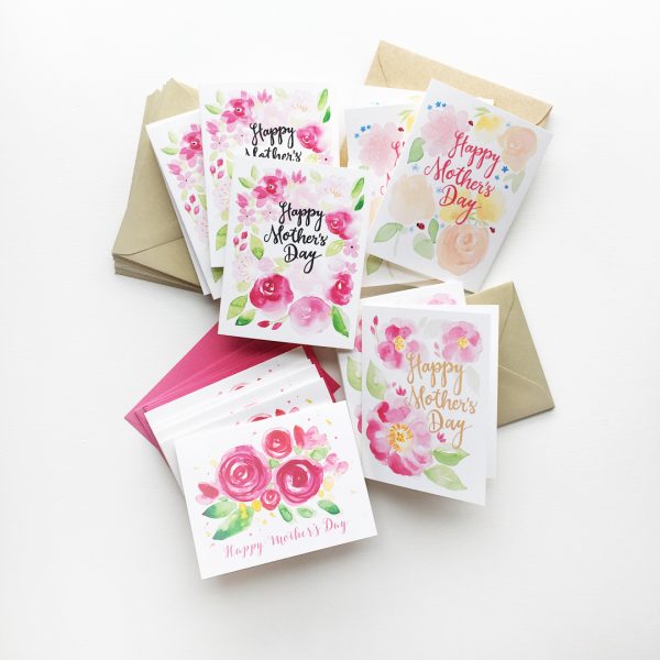 Watercolor Floral Mother’s Day Cards