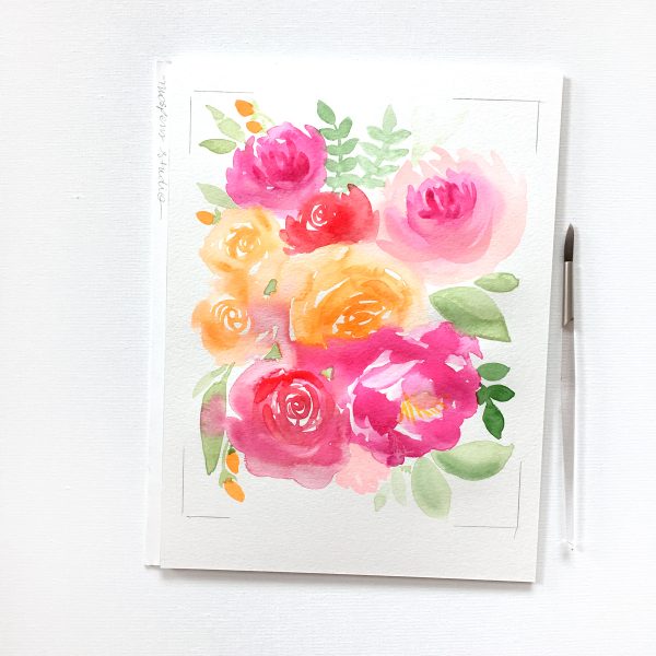 WATERCOLOR FLORAL PAINTINGS