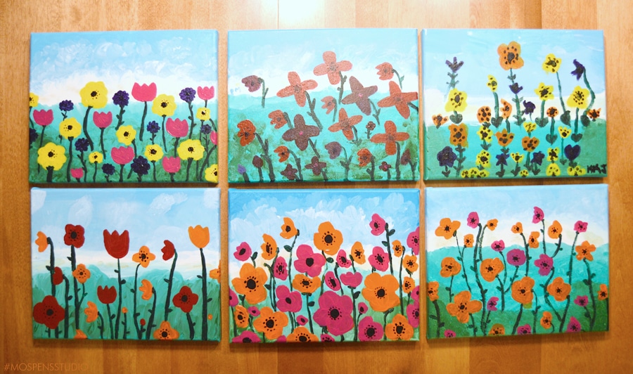 How to host a D.I.Y. art painting party - www.mospensstudio.com