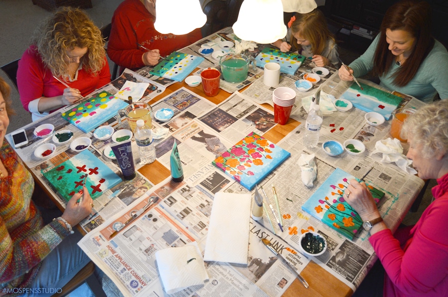 Host a D.I.Y. Art Canvas Painting Party