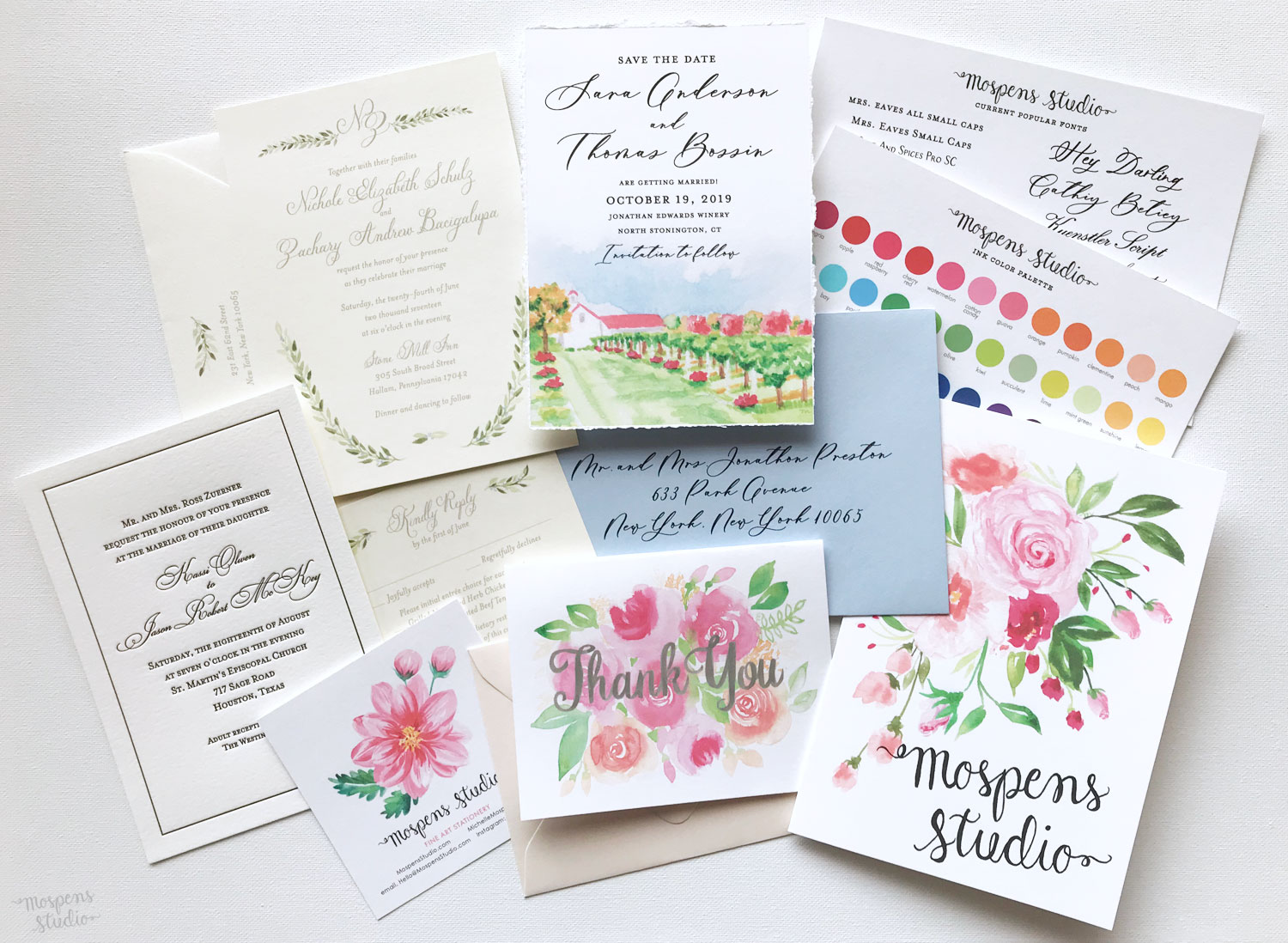 Sweet Script Wedding Invitations