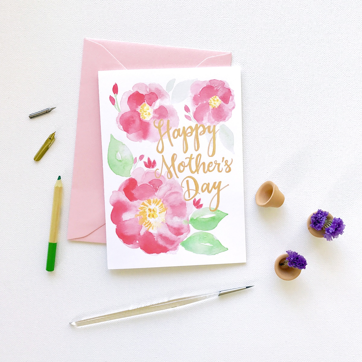 wholesale usa christmas ornaments Day Card Custom Peony Blooms Painted Mother's wholesale usa christmas ornaments Day Card Custom Peony Blooms Painted Mother's