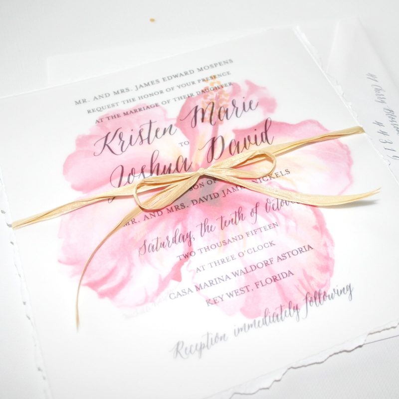 Beach Wedding Invitations | Mospens Studio