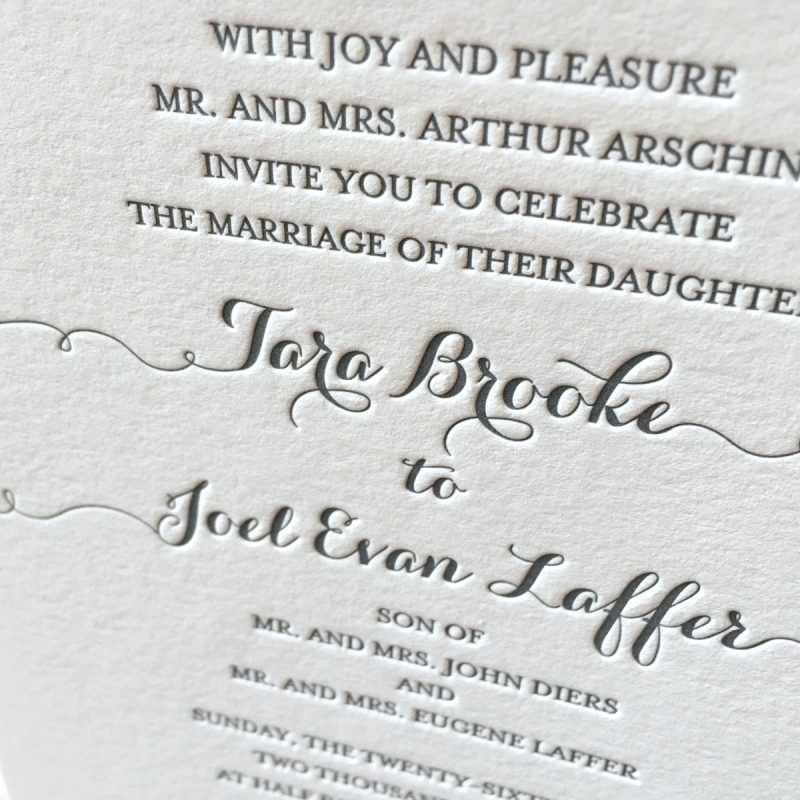 Letterpress Wedding Invitations | Mospens Studio