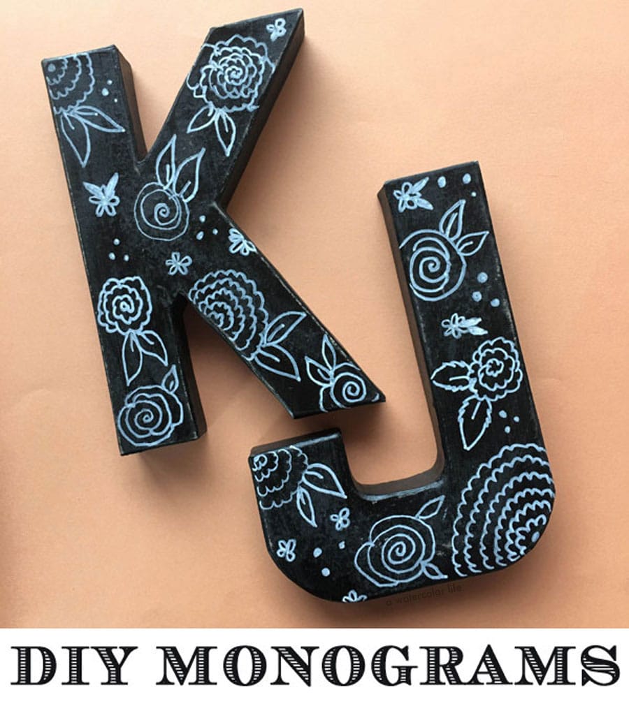 D.I.Y. VINTAGE MONOGRAM LETTERS CRAFT