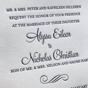 Affordable Letterpress Wedding Invitations