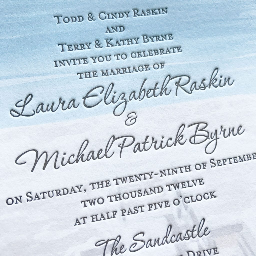 Letterpress Wedding Invitations | Mospens Studio