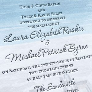 Custom Letterpress Wedding Invitations & Affordable Letterpress Invitations | Mospens Studio