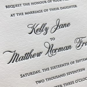 Custom Letterpress Wedding Invitations & Affordable Letterpress Invitations | Mospens Studio
