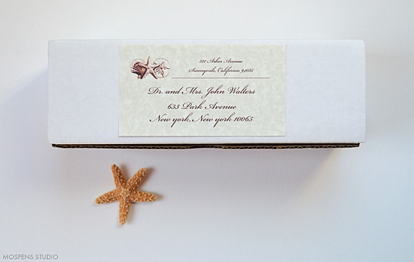 Beach wedding invitations