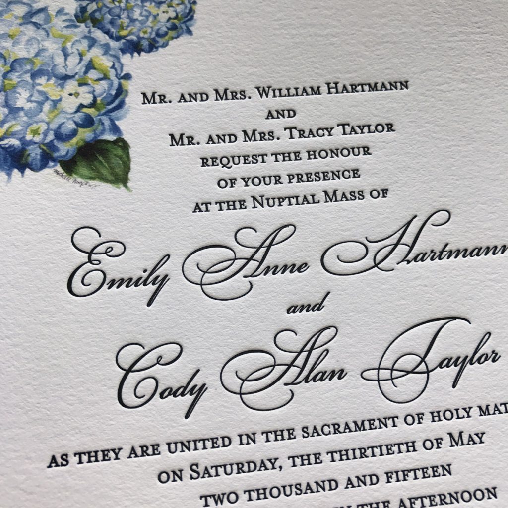 Letterpress Wedding Invitations | Mospens Studio