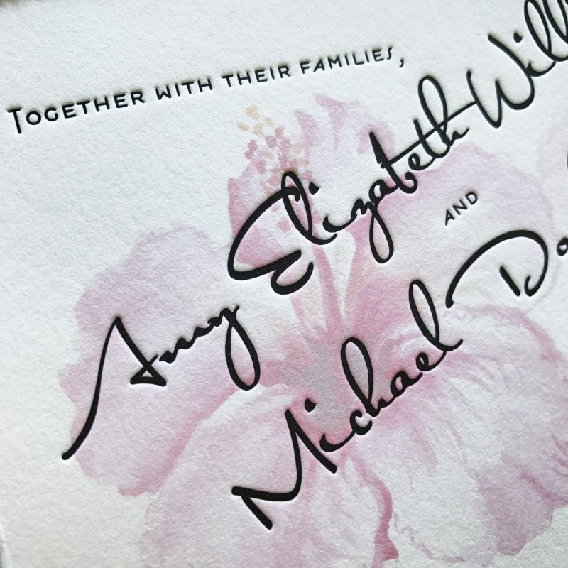 Letterpress Wedding Invitations | Mospens Studio