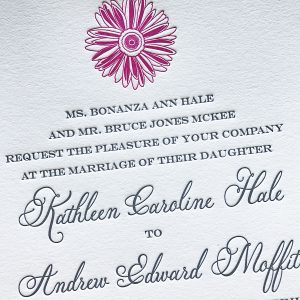 Custom Letterpress Wedding Invitations & Affordable Letterpress Invitations | Mospens Studio