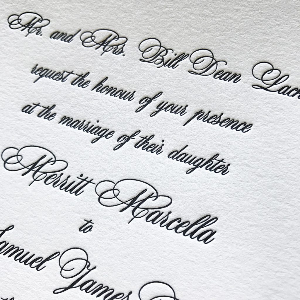 Letterpress Wedding Invitations | Mospens Studio