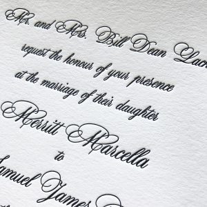 Custom Letterpress Wedding Invitations & Affordable Letterpress Invitations | Mospens Studio