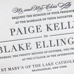 Custom Letterpress Wedding Invitations & Affordable Letterpress Invitations | Mospens Studio