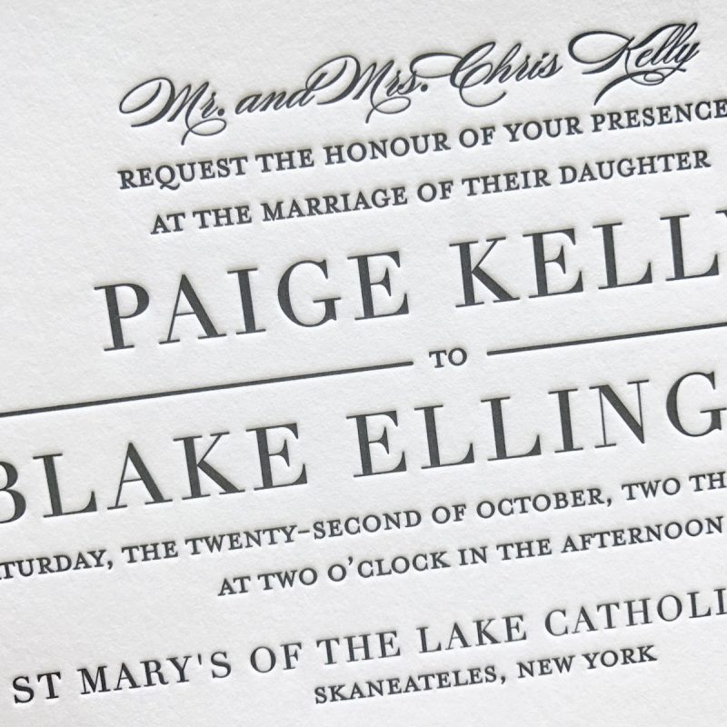 Letterpress Wedding Invitations | Mospens Studio