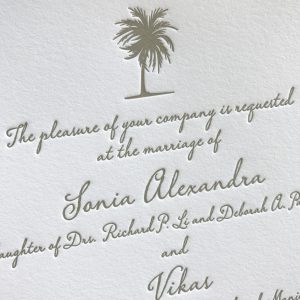 Custom Letterpress Wedding Invitations & Affordable Letterpress Invitations | Mospens Studio