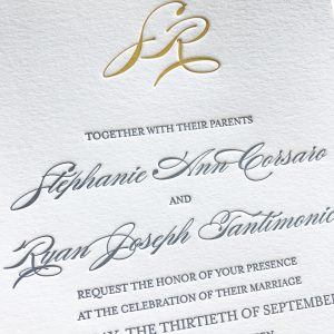 Custom Letterpress Wedding Invitations & Affordable Letterpress Invitations | Mospens Studio