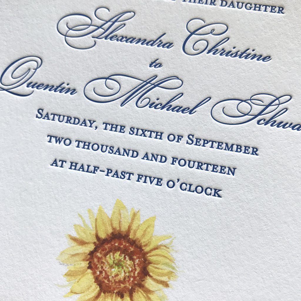 Letterpress Wedding Invitations | Mospens Studio