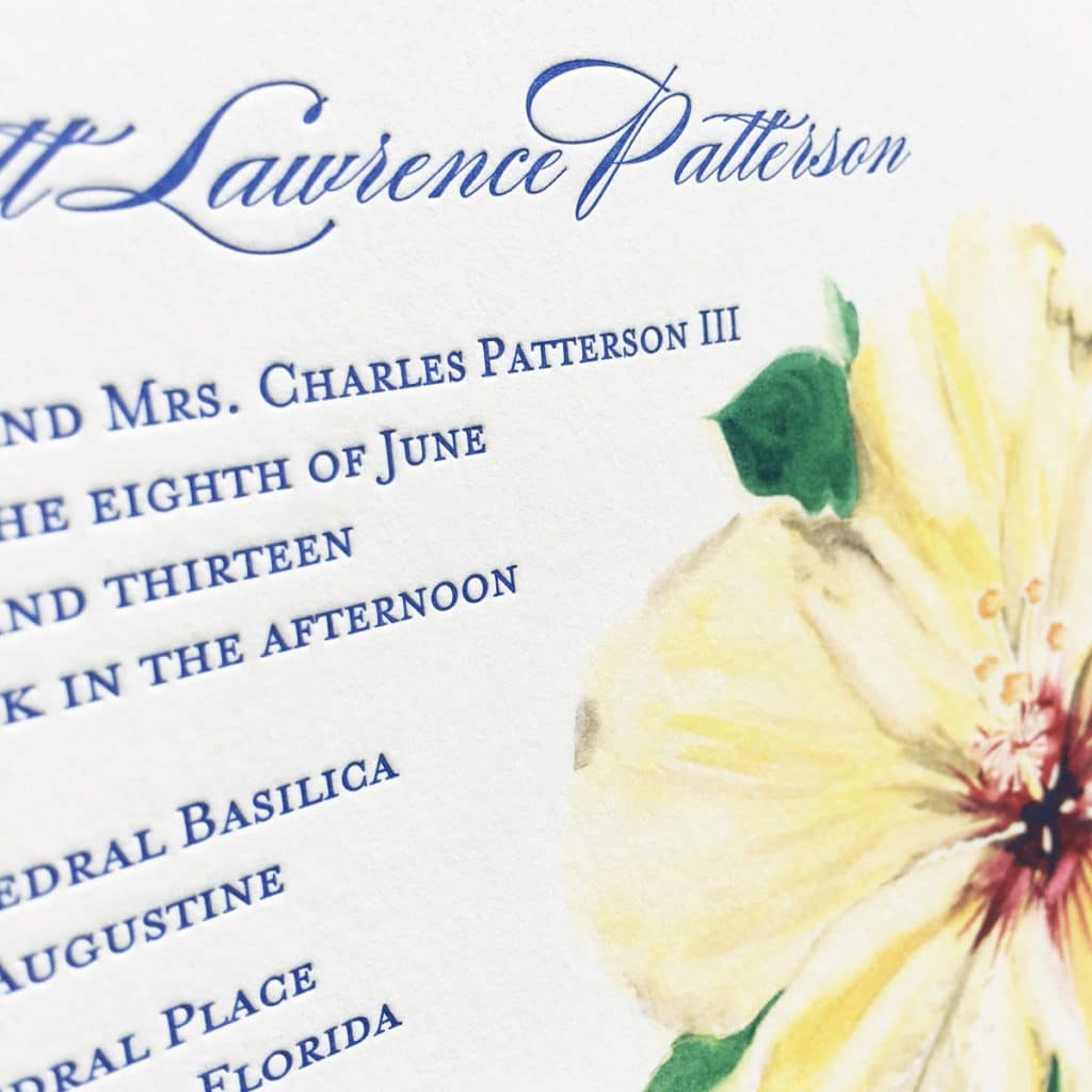 Letterpress Wedding Invitations | Mospens Studio