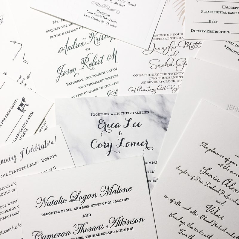 Letterpress Wedding Invitations | Mospens Studio