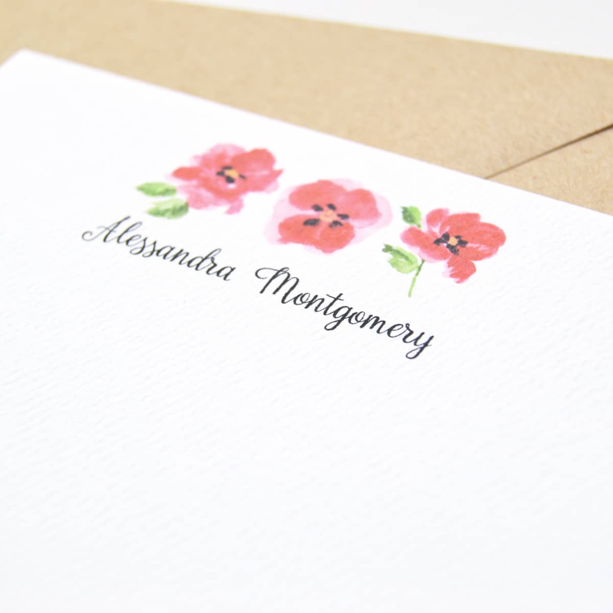 floral stationery paper