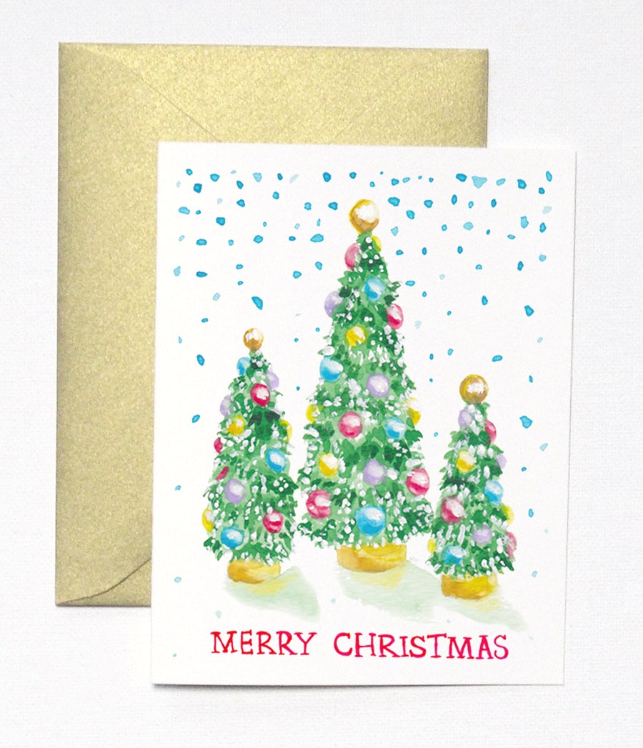 Handmade And Watercolor Christmas Cards By Artist Michelle Mospens Mospens Studio Handmade And Watercolor Christmas Cards By Artist Michelle Mospens Mospens Studio